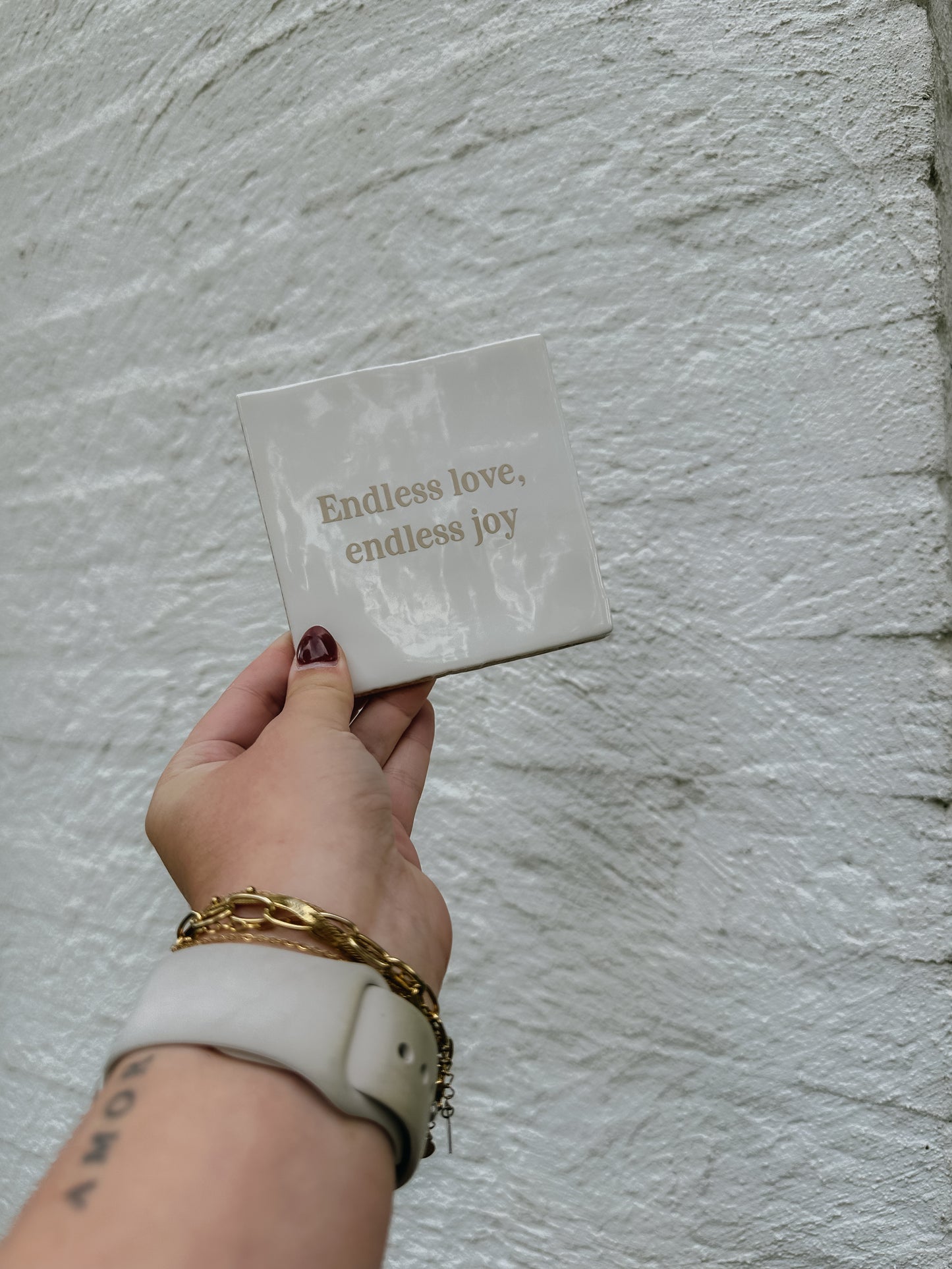 Tegeltje Endless love, endless joy