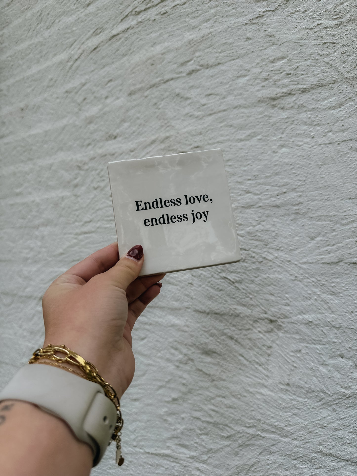 Tegeltje Endless love, endless joy