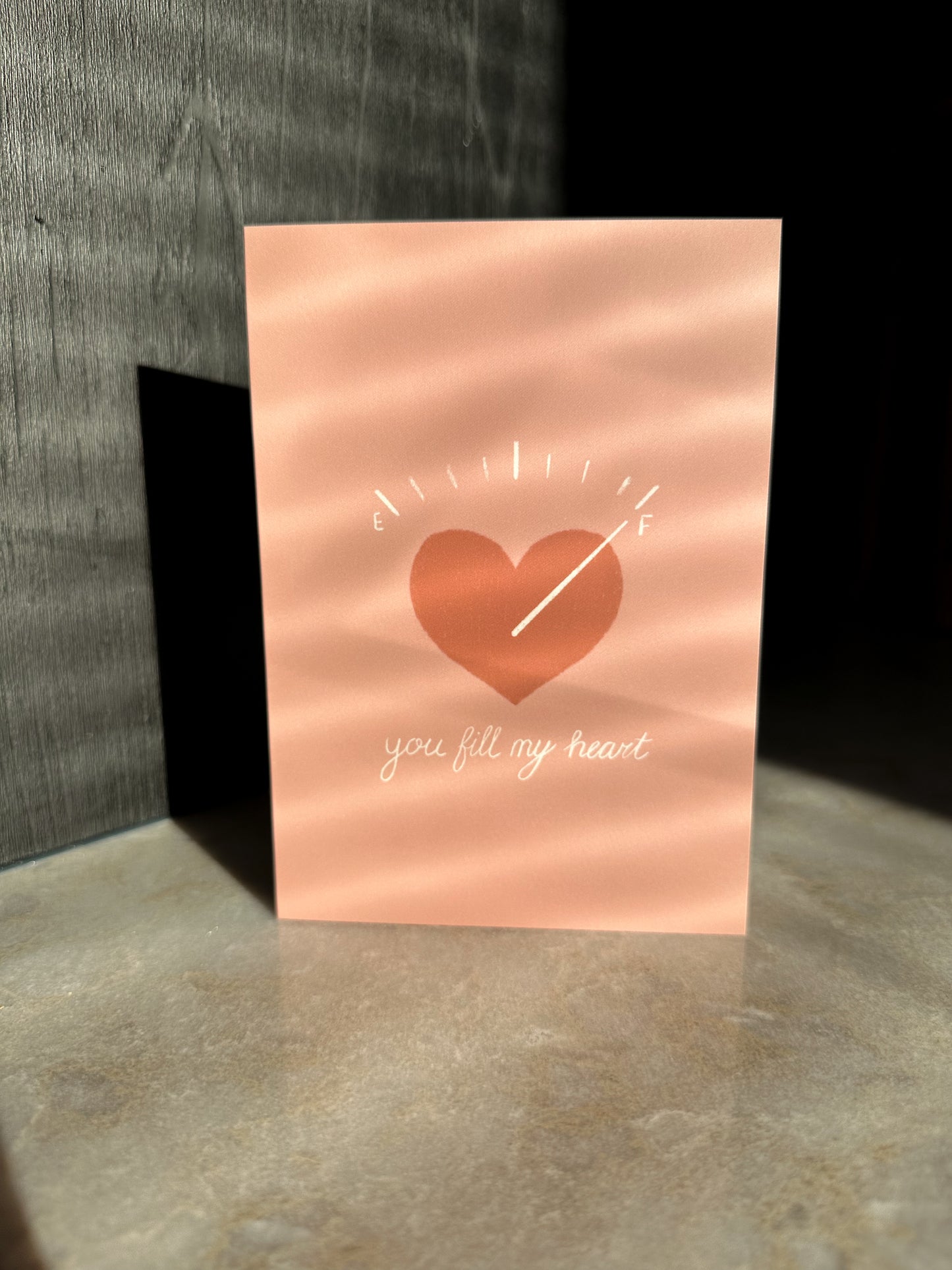 Wenskaart | You fill my heart