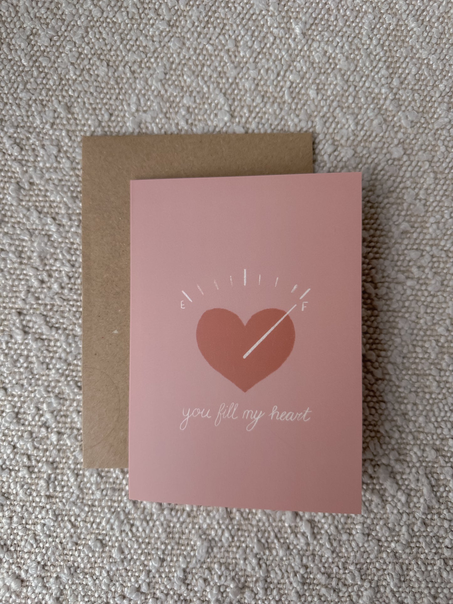 Wenskaart | You fill my heart
