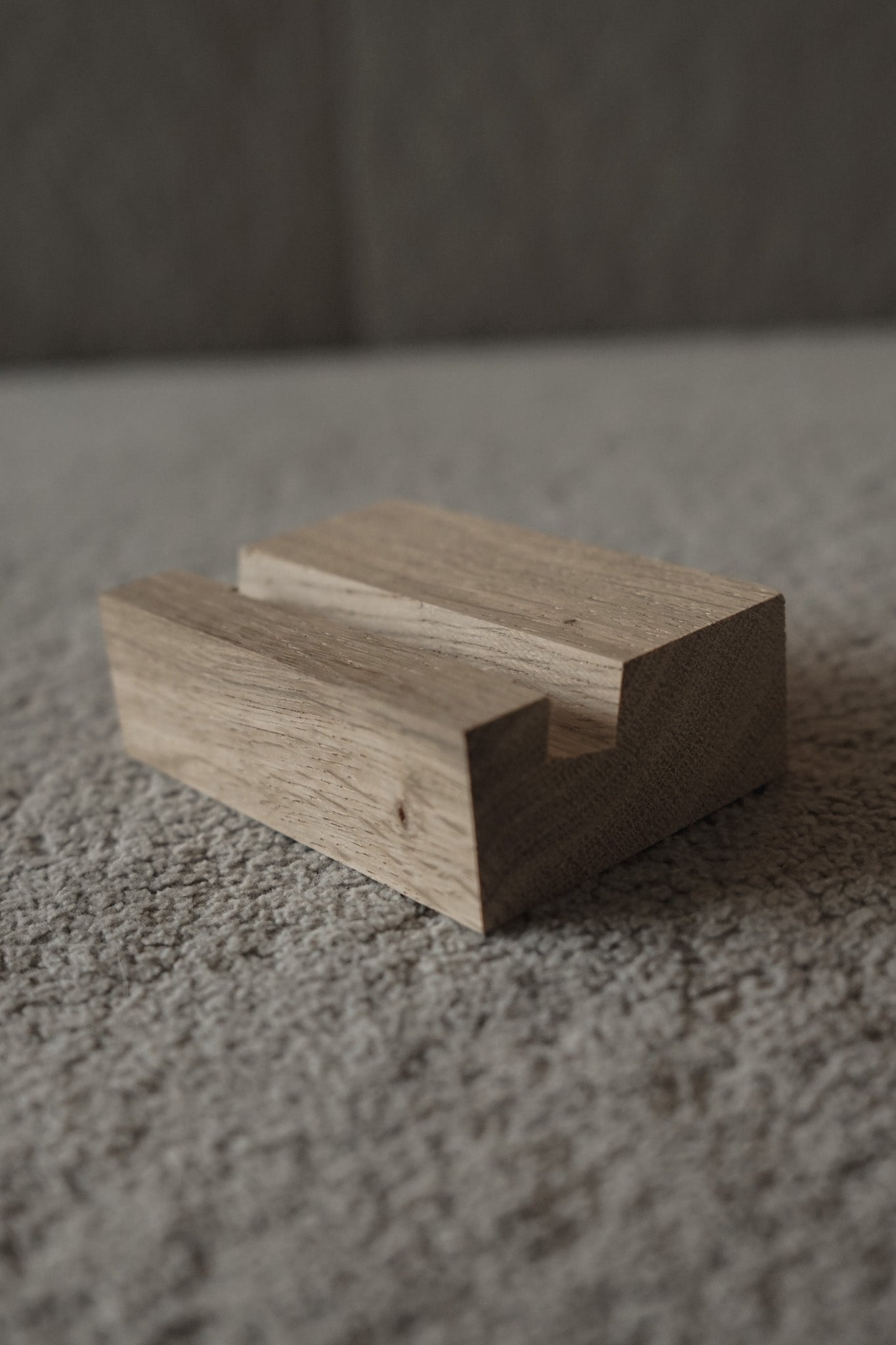 Houten tegelhouder