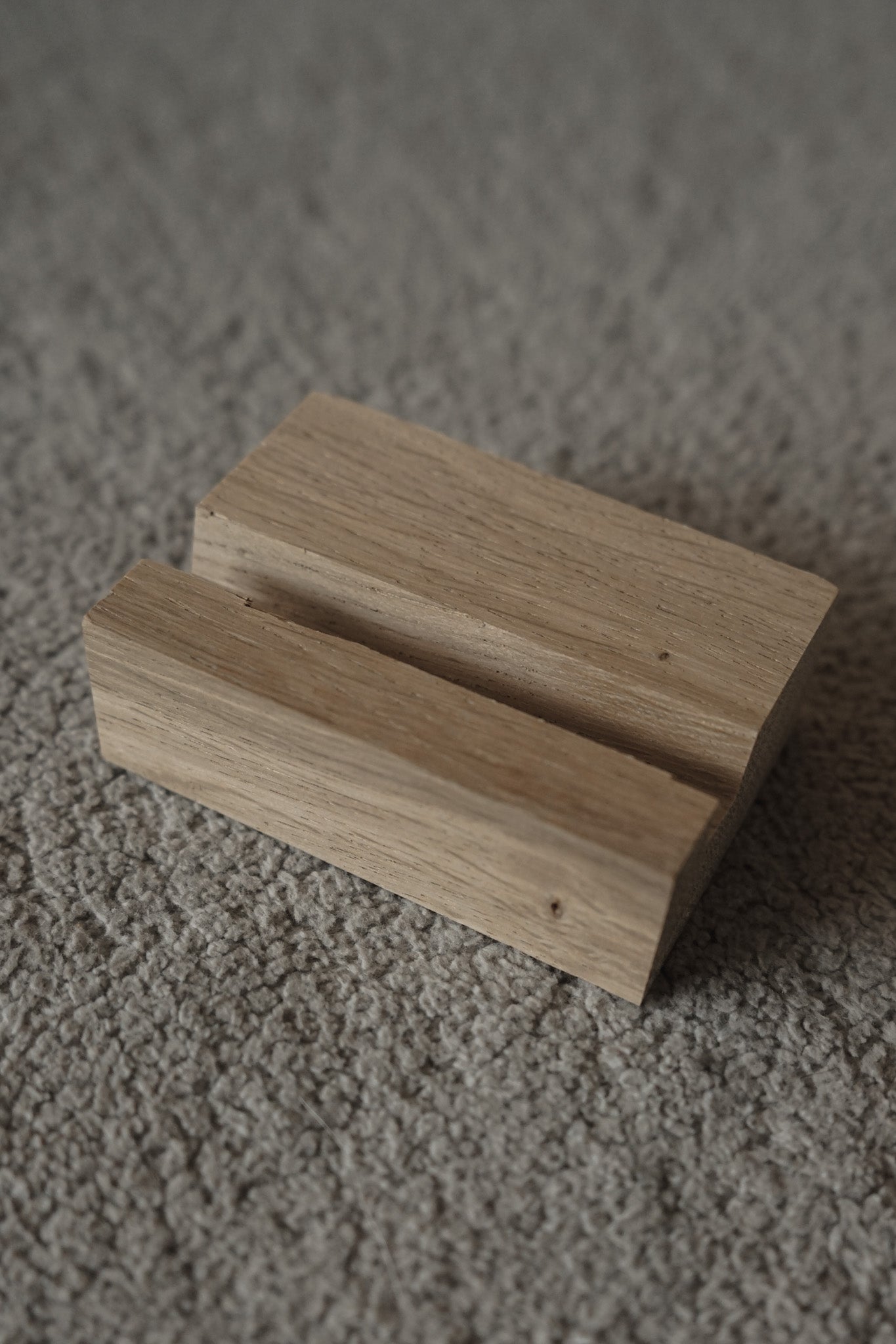 Houten tegelhouder
