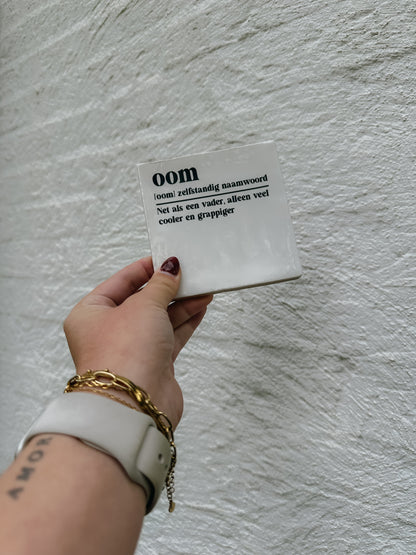 Tegeltje Oom