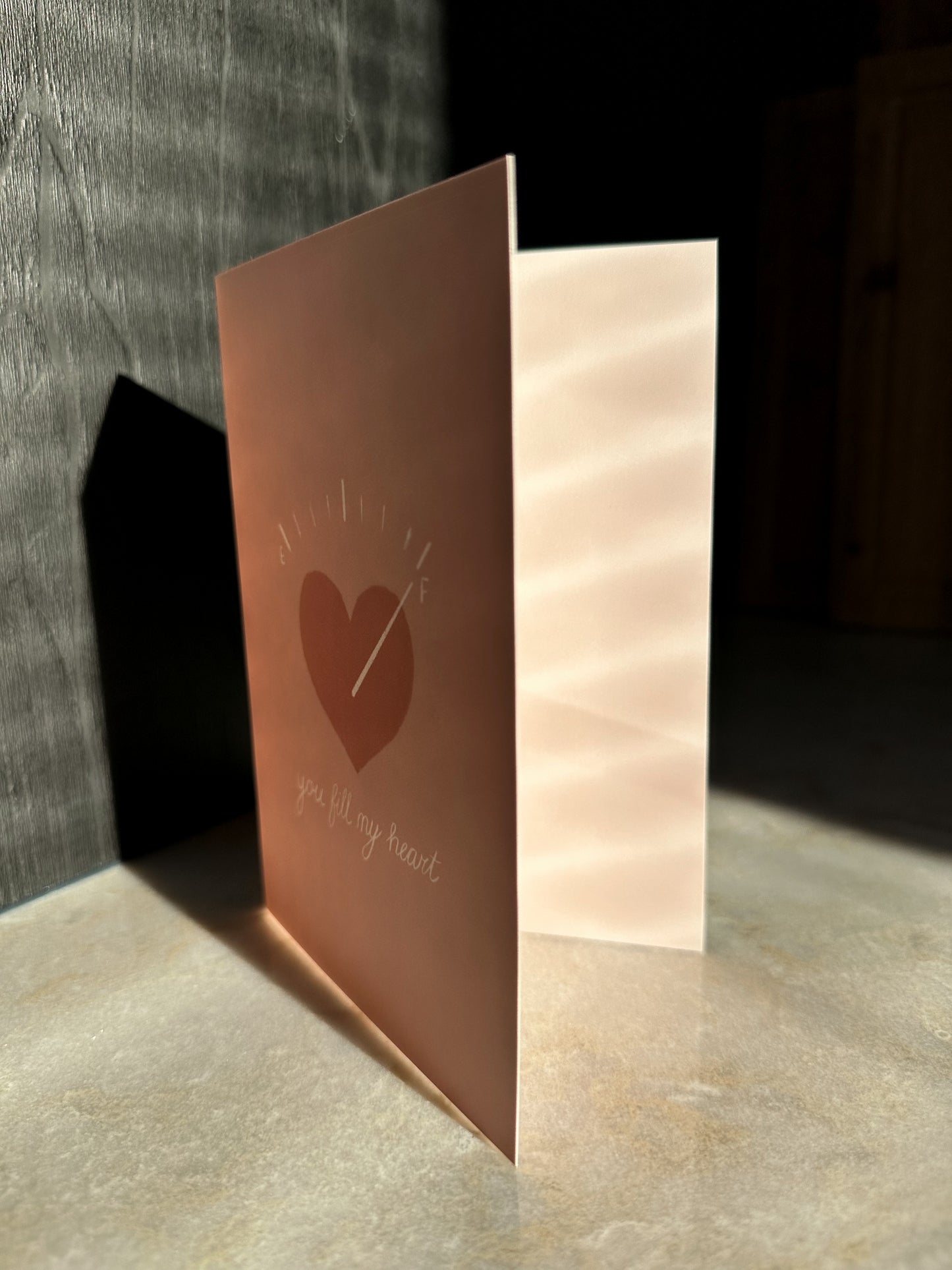 Wenskaart | You fill my heart
