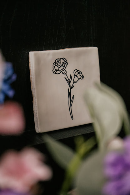 Birthflower tegeltje