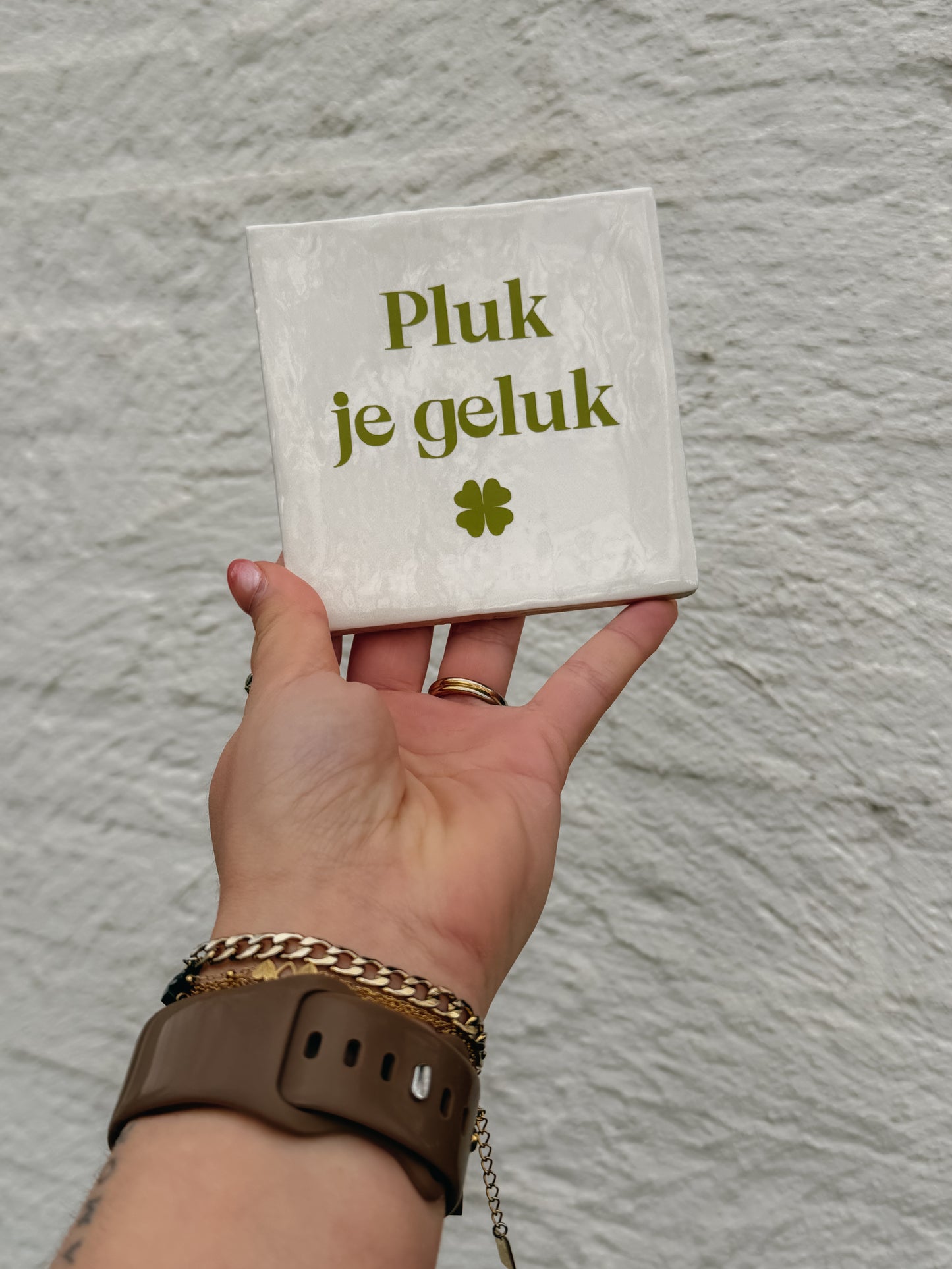 Tegeltje Pluk je geluk